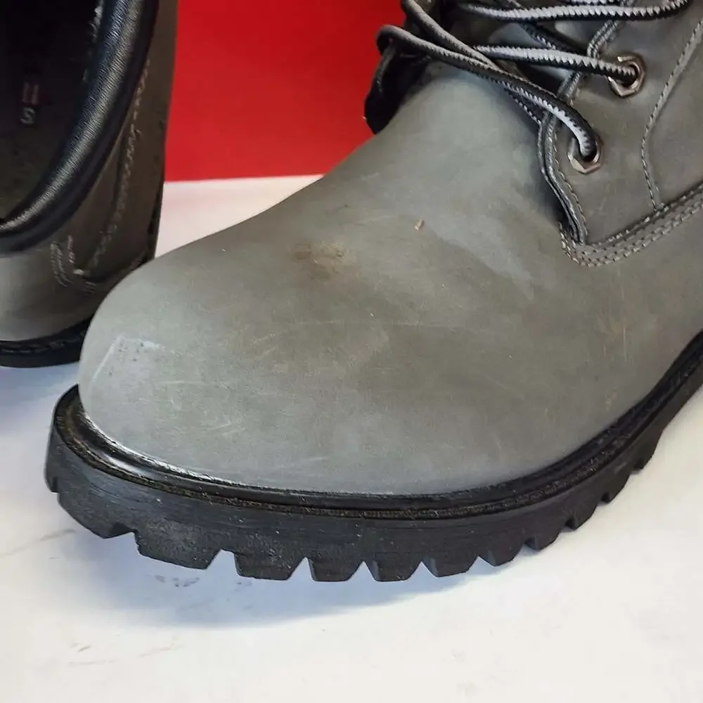 Phat Farm Men's Gray Nubuck Leather Rugged Ankle Boots